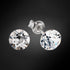 Sudraba auskari "Klasika" ar Swarovski™ kristāliem